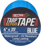 Mytee Products 4" x25' Blue Vinyl Tarp Repair Tape Kit – Heavy Duty 8.8oz Peel - Image 8