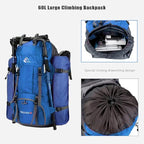 Bseash 60L Waterproof Hiking Camping Backpack - Image 5