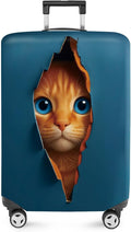 ANNA QUEEN 3D Cat Face Luggage Cover, Cute Peek Cat Suitcase Protector by ANNAQUEEN