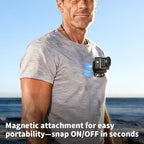 Magnetic Action Camera Chest Mount, Magnetic Neck Mount + Adjustable Neck Strap - Image 2