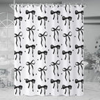 Black Bow Shower Curtain - Image 3