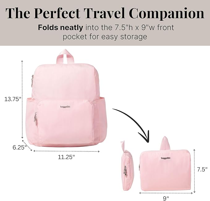 Carryall Packable Lightweight Travel Backpack 14x11" Folding Compact Nylon - Image 3