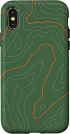 Backcountry Topo Guide Orange Lines Topographical Map Case by Unknown