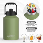 WATERSY Half Gallon Water Bottle Insulated, BPA Free&Leak Proof, 64oz Stainless - Image 5