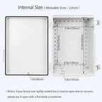 LeMotech Electrical Box, IP67 Waterproof Hinged Cover Stainless Steel Latch - Image 5
