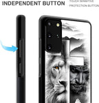 for Samsung Galaxy S20 Plus Case, Lion Cross Jesus Christ Dove Pattern Graphic - Image 6