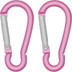 LESHIRY Large Carabiners Keychain 3" Aluminum D Shape Premium Durable D-Ring by LESHIRY