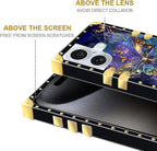 Compatible with iPhone 16 Plus Case, Glistening Golden Butterfly Vibrant Purple - Image 6