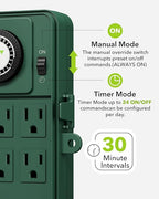 BN-LINK Outdoor Power Stake Timer Waterproof, 24-Hour Mechanical Timer - Image 4