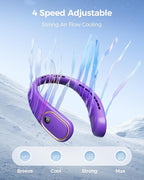 SHEWIND Portable Neck Fan - 5000mAh Rechargeable Hands-Free Wearable Fan | 4 - Image 4