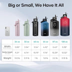 BUZIO 24 oz Insulated Water Bottle, Stainless Steel Wide Mouth Water Flask - Image 7