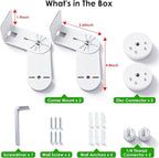 2Packs Adjustable Corner Mount Bracket - Image 7