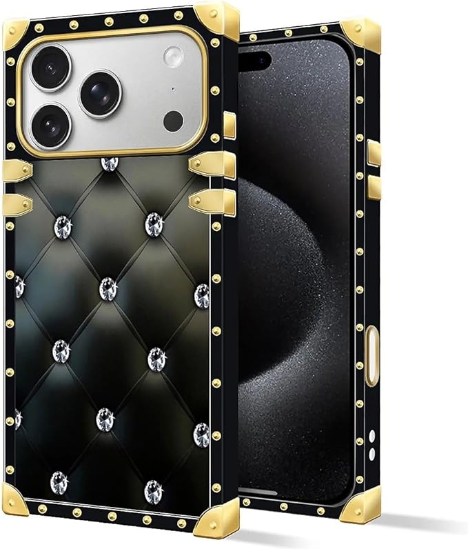 for iPhone 17 Pro Max Case Luxury Golden Decoration - Image 2