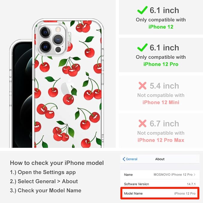 MOSNOVO Case for iPhone 12 & iPhone 12 Pro - Image 2