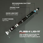 okcomuy Rechargeable LED Pen Light Flashlight, 300 Lumens IP67 Waterproof - Image 3