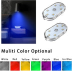 Mini LED Closet Light Wireless Touch Light USB Rechargeable Multi Color Cabinet - Image 2