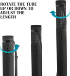 JJRING Black Poster Tube, Poster Carrying Case - Image 3
