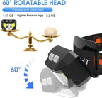 LHKNL Headlamp Flashlight, Lumen Ultra-Light Bright LED Rechargeable Headlight - Image 5
