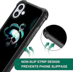 for iPhone 16 Case, Skeleton Winding Snake Pattern Graphic Design Girl Boy Soft - Image 7
