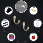 FAPBADRI Multipurpose Hooks, Used to Hang Clothes, Curtain Hold Backs, Colour - Image 4