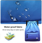 Waterproof Drawstring Bag, Gym Bag Sackpack Sports Beach Backpack - Image 6