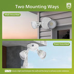 Philips Dusk to Dawn 44W 3500LM LED Security Flood Lights Outdoor, 5000K - Image 6