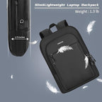 MOSISO Laptop Backpack for Men, Slim Lightweight Compact Computer Backpack for - Image 3