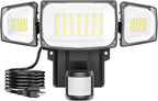 Olafus 70W Motion Sensor Outdoor Light Plug in, Motion Flood Light Dusk to Dawn by Olafus