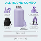 Half Gallon Water Bottle with Straw - Image 2