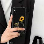 for iPhone X/Xs Case, Pig Sunflower Yellow Sunshine Pattern Made of Soft - Image 7