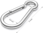 sprookber 316 Stainless Steel Carabiner Clip, Marine Grade Heavy Duty Spring - Image 2