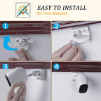 HOLACA Vinyl Siding Clips for Arlo ZUMIMALL Ring Eufy Security Camera, Hanger - Image 3