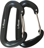 L-Rover Carabiner, 12KN Lightweight Heavy Duty Carabiner Clips, Aluminium by Ultra+Sturdy+Carabiner