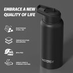 32oz Insulated Water Bottle, BPA Free&Leak Proof, Stainless Steel Water Flask - Image 8