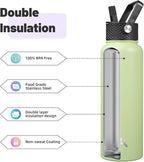 Konokyo 40oz Insulated Water Bottle Stainless Steel Sport Bottles - Image 4