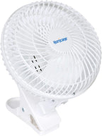 Hurricane Classic 6 Inch Clip Fan, 2 Speed Portable Desk Table Fan - Image 8