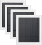 4 Pack IP65 Solar Panel for Rings Camera, 4W Solar Charger Compatible by Paodekua