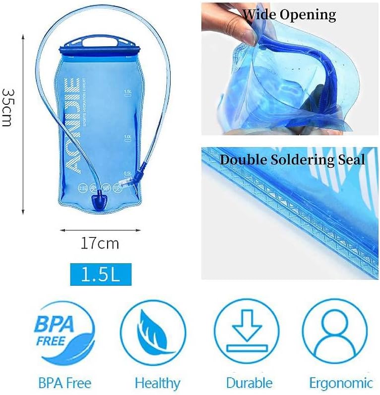 AONIJIE Leakproof Hydration Bladder Water Reservoir, 1L /1.5L/ 2L / 3L - Image 2