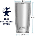 YETI Rambler 20 oz Stainless Steel Vacuum Insulated Tumbler w/MagSlider Lid - Image 2