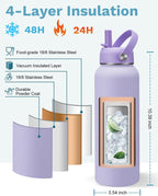 BENZZO Insulated Water Bottle 40oz - Image 4