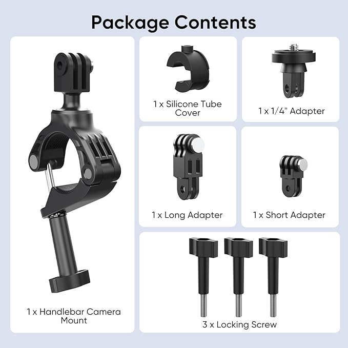 HONGDAK Camera Clamp Mount Bike Pole Motorcycle Handlebar Mounts Accessories - Image 7