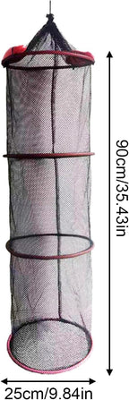 Fish Basket – 25x30cm/25x60cm/25x90cm Nylon, Portable Net Pen, Live Catch - Image 5