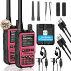UV-5R Mini Ham Radio Handheld: Dual Band UHF VHF Two Way Radio Dual PTT by Unknown