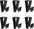 6Pcs Over Cabinet Door Hooks Plastic Over The Door Single Hook Space-Saving by UFURMATE
