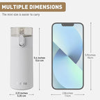 5oz Small Water Bottles with Straw, Mini Water Bottle One-Hand Open Design - Image 2