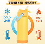 Fijinhom 18oz Insulated Stainless Steel Water Bottle, Wide Mouth Double Wall - Image 5