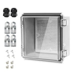LeMotech Electrical Box, IP67 Waterproof Hinged Clear Cover Stainless Steel by LeMotech