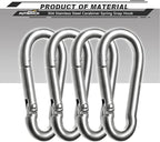 AUTMATCH Carabiner Clips, 4 Pack - Image 2