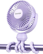 Gaiatop Mini Electric Fan with 360 Rotation, 5.5mm Gaps, Rechargeable Battery by GAIATOP