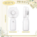 Glooglitter 10 Pcs Battery Portable Handheld Fan Bulk Wedding Fan Personal Hand - Image 2